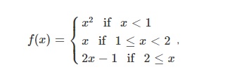 piecewise function for limit